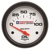 2-5/8" OIL PRESSURE, 0-100 PSI, GM WHITE